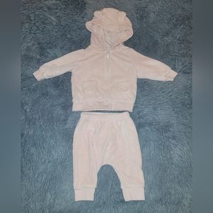 Carter's Pink Baby Hoodie and Pants Set